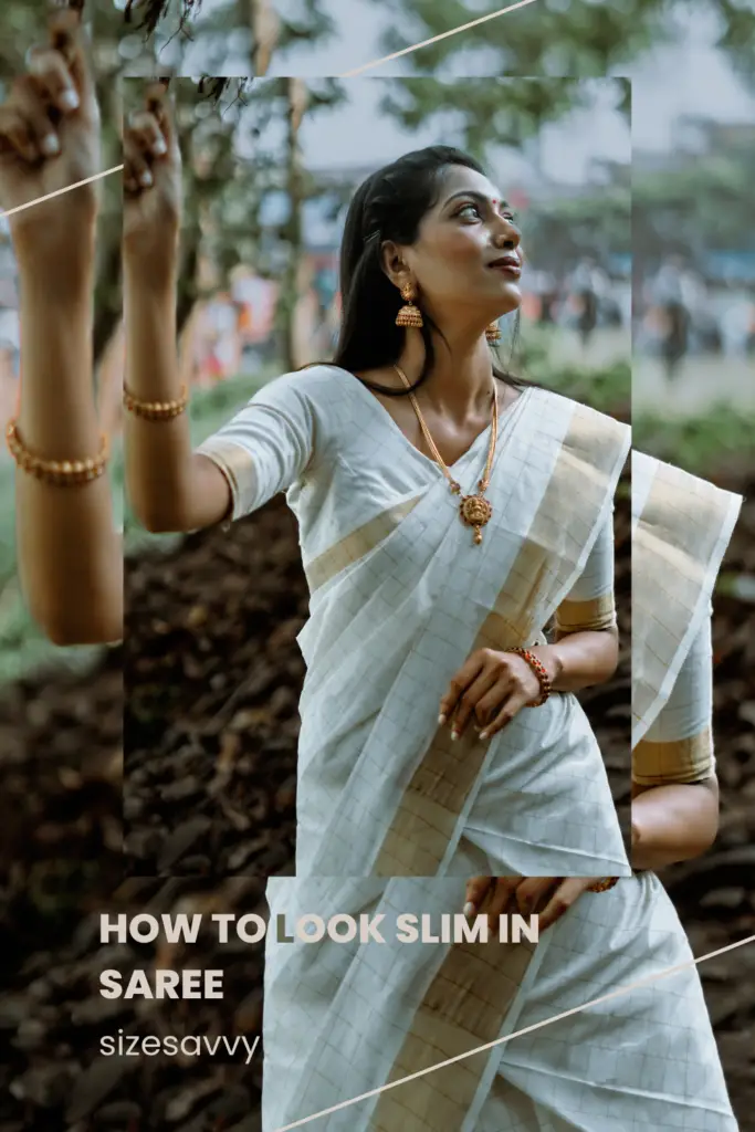 How to Look Slim in Saree