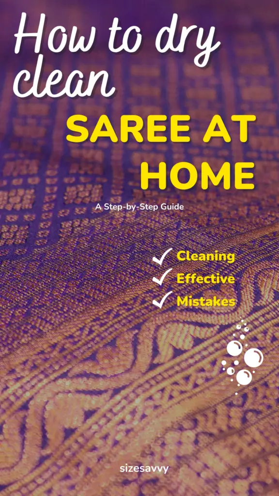 How to Dry Clean Saree