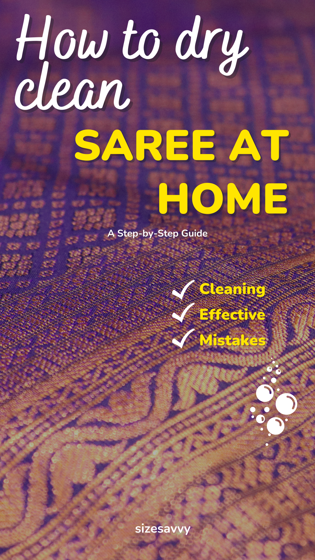 How To Dry Clean Saree At Home