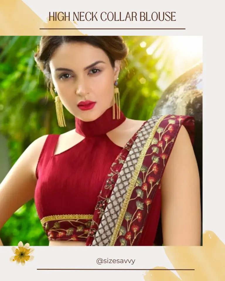 12+ Simple Collar Neck Blouse Designs Collection to Elevate Collar Neck