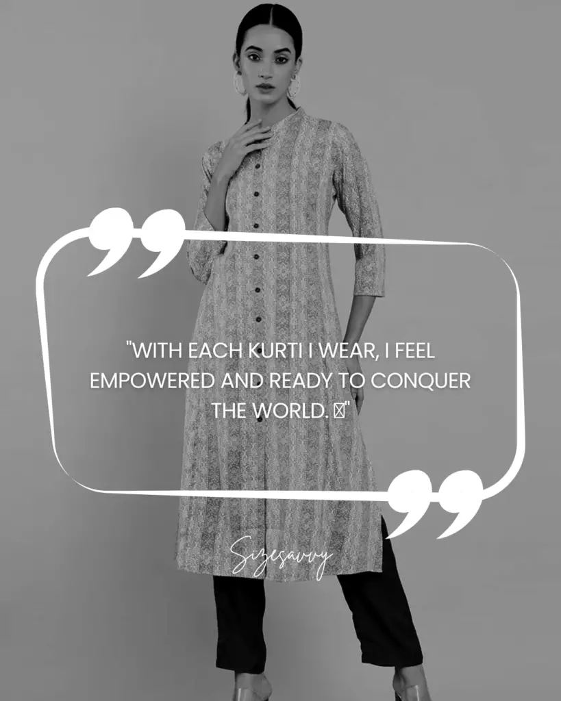 Kurti Captions for Confidence and Empowerment