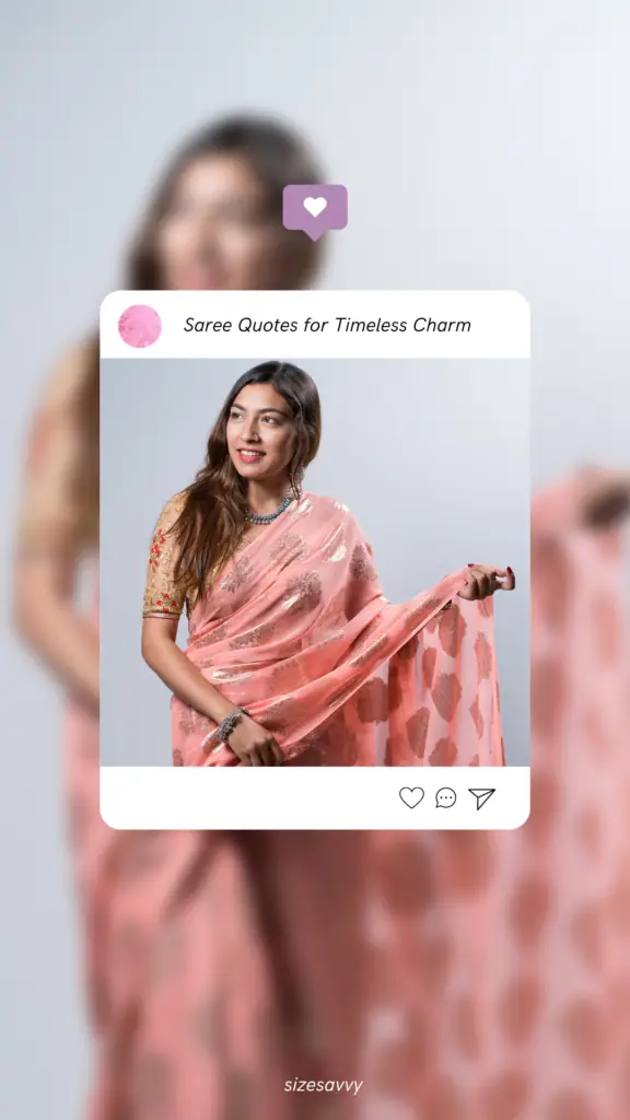 2022 Saree Caption For Instagram Fb Traditional Outfit Quotes