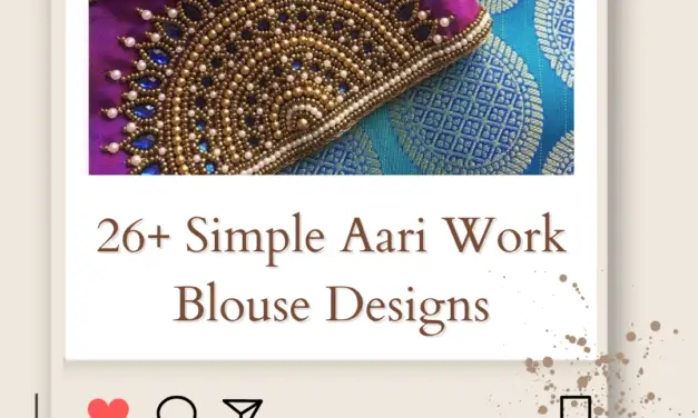 26+ Simple Aari Work Blouse Designs in 2024