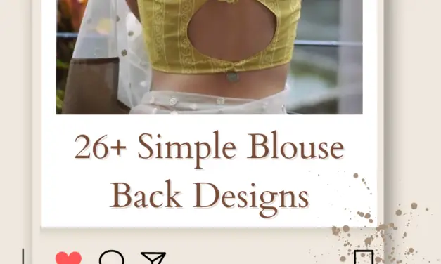 26+ Simple Blouse Back Designs in 2024