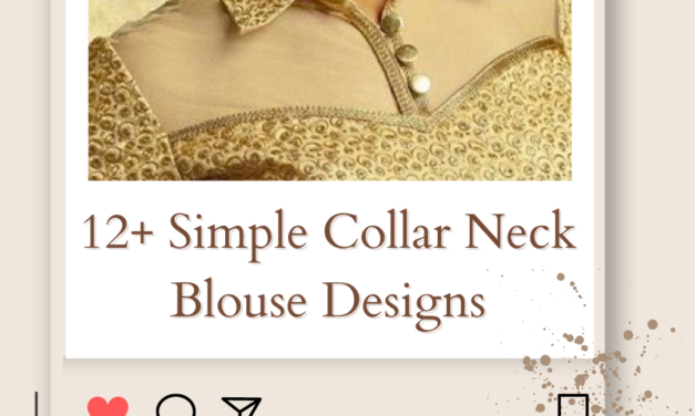12+ Simple Collar Neck Blouse Designs Collection to Elevate Collar Neck in 2024