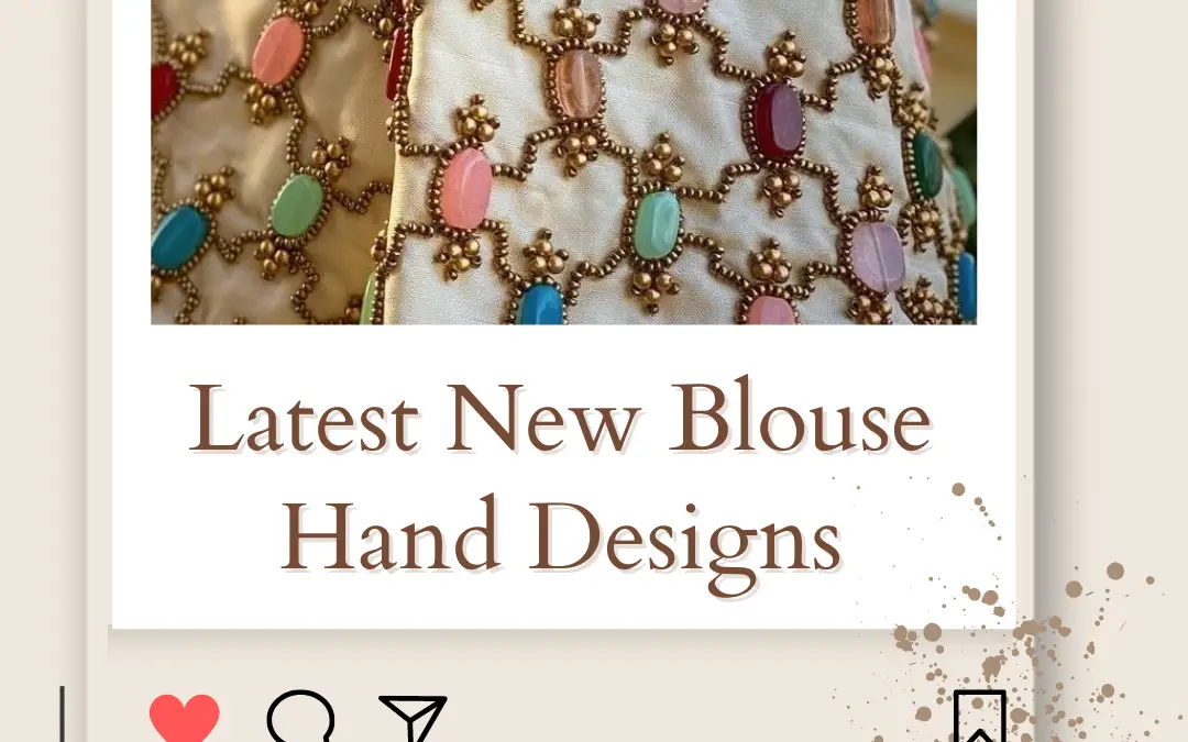 26+ Latest New Blouse Hand Designs & Sleeves in 2024