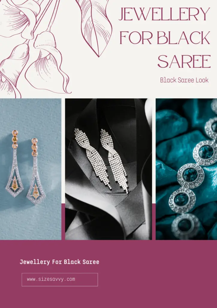 Jewellery to Pair with Black Saree