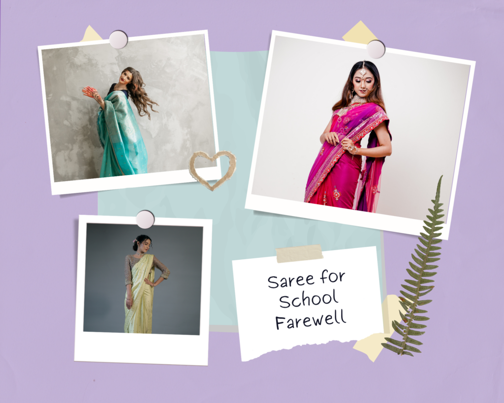 Saree Colors for School Farewell