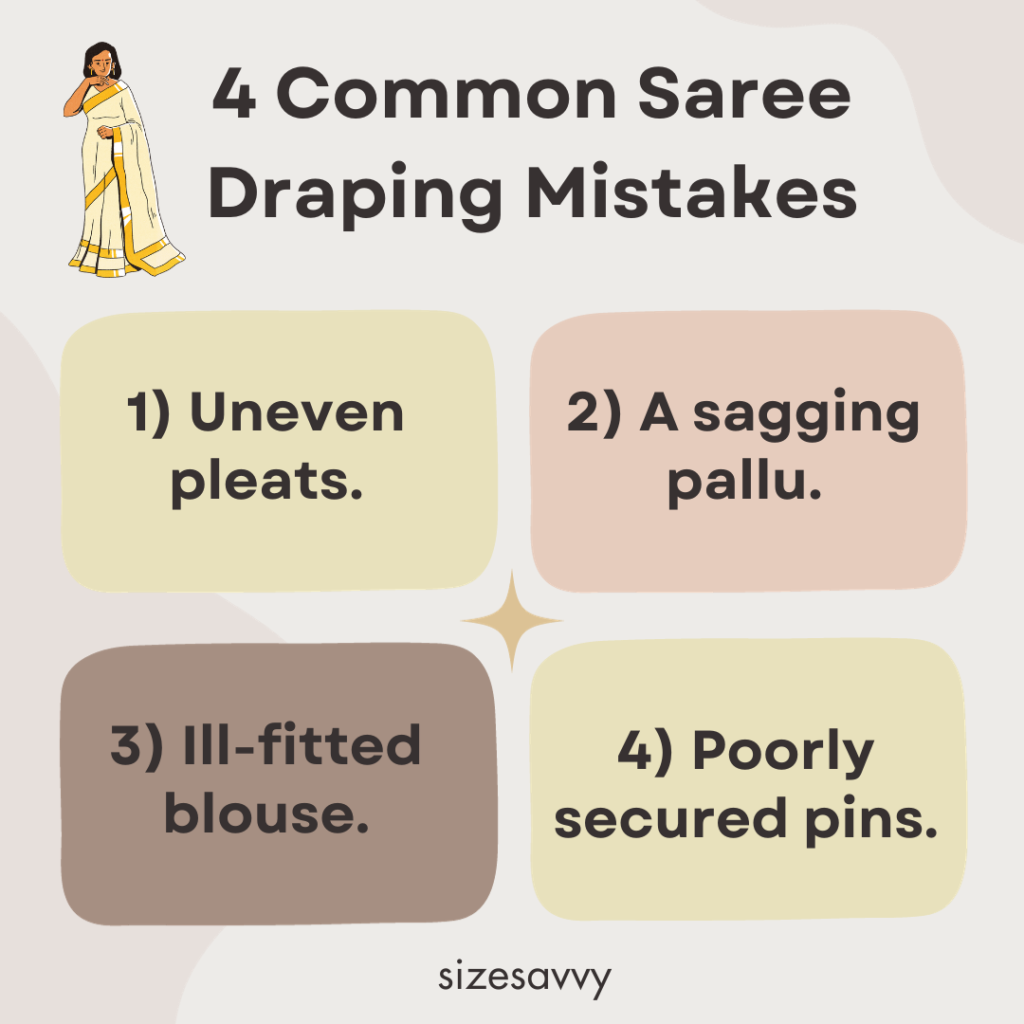 Common Saree Draping Mistakes