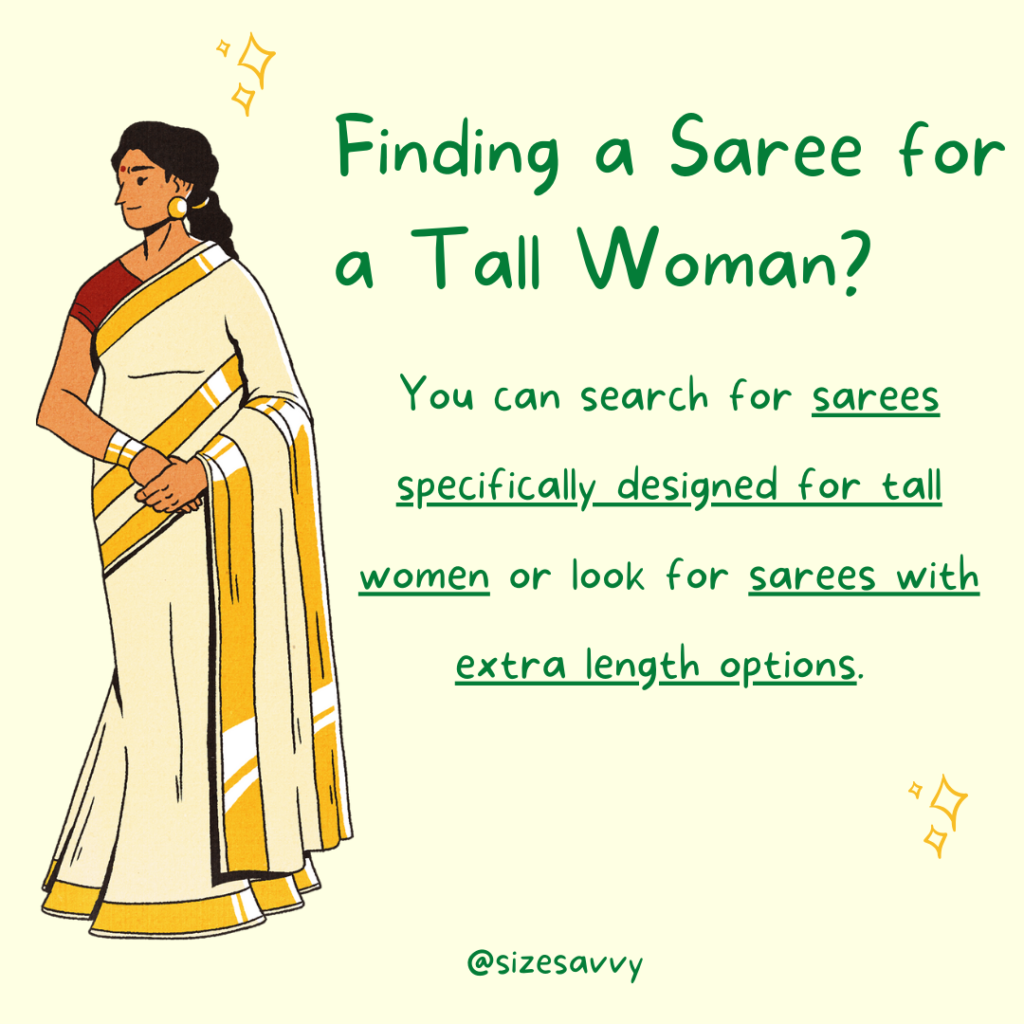 Finding a Saree for a Tall Woman