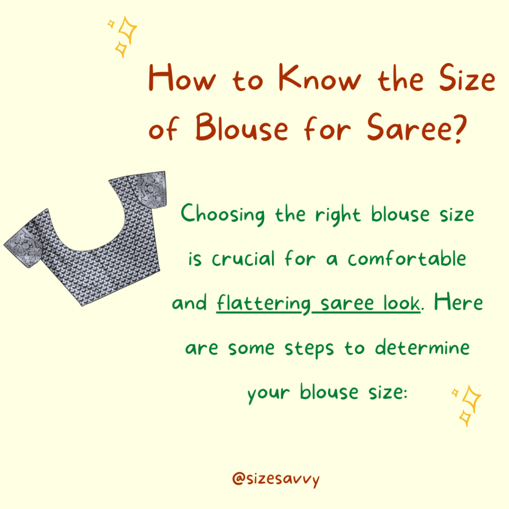 How to Know the Size of Blouse for Saree