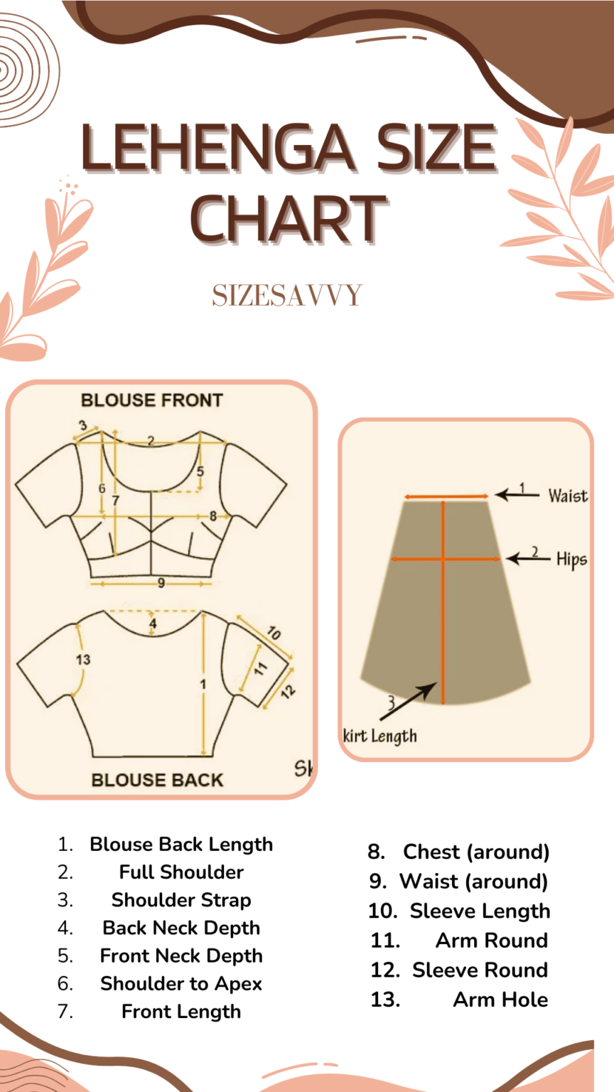 Lehenga Sizes For Beginners In 2024 SizeSavvy lehenga-sizes-for-beginners-in-2024-sizesavvy