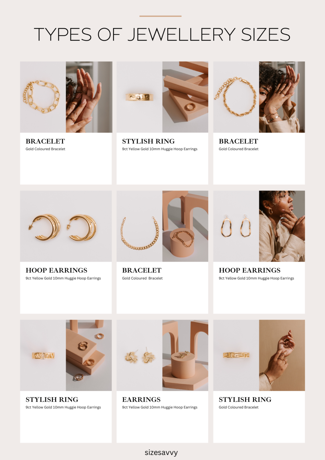 Jewelry Sizes and Measurements Guide in 2024 - SizeSavvy