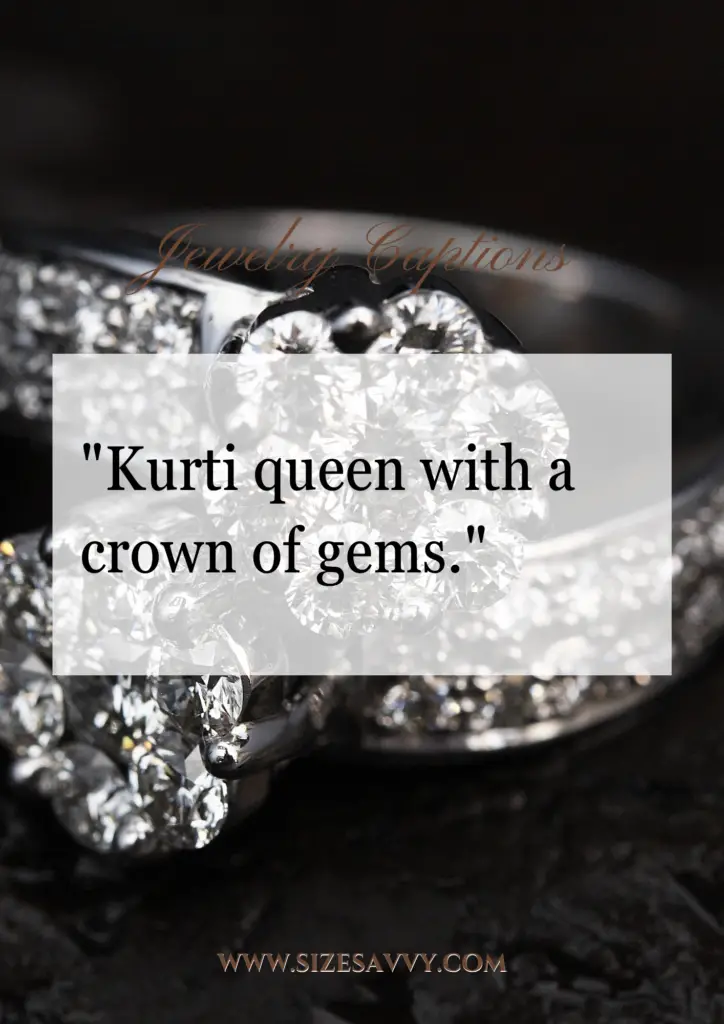 Kurti Jewelry Captions