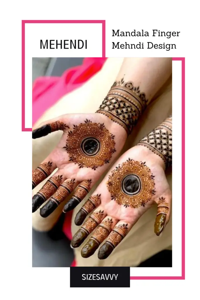 Mandala Finger Mehndi Design