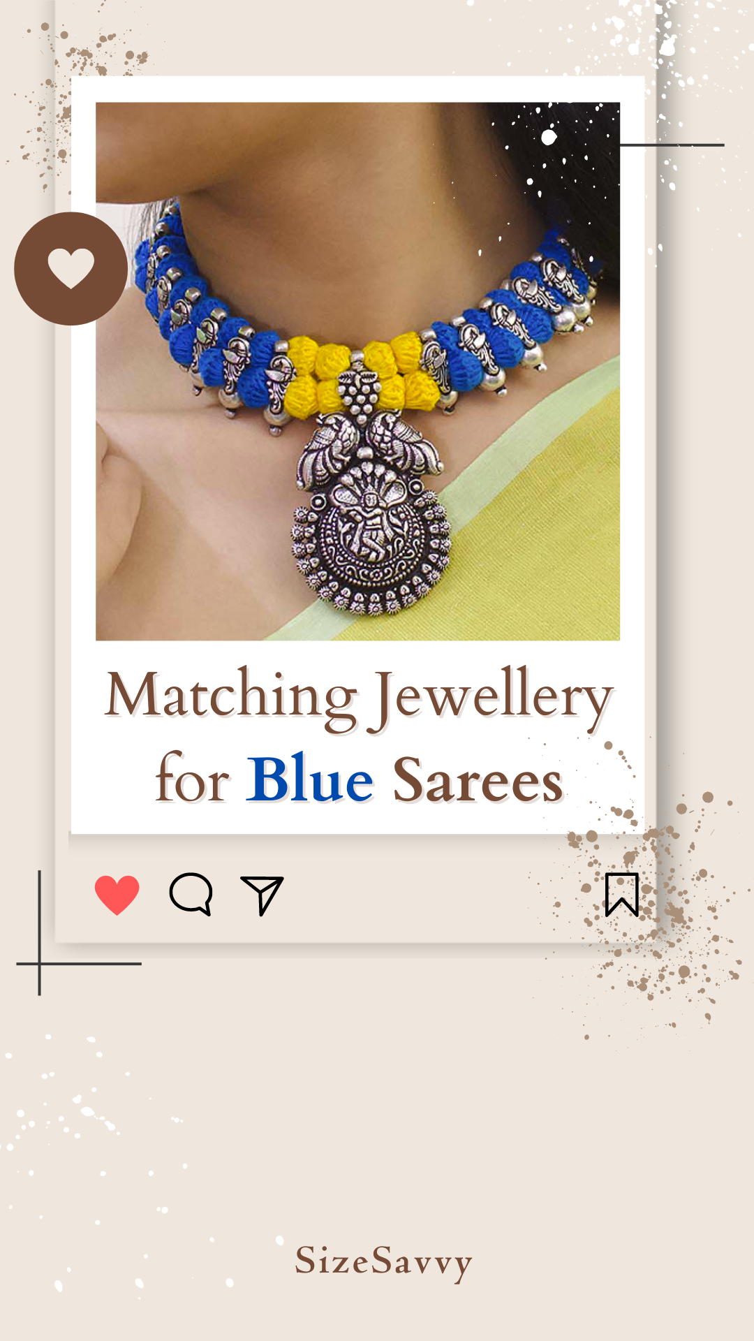 Blue saree hot sale matching jewellery