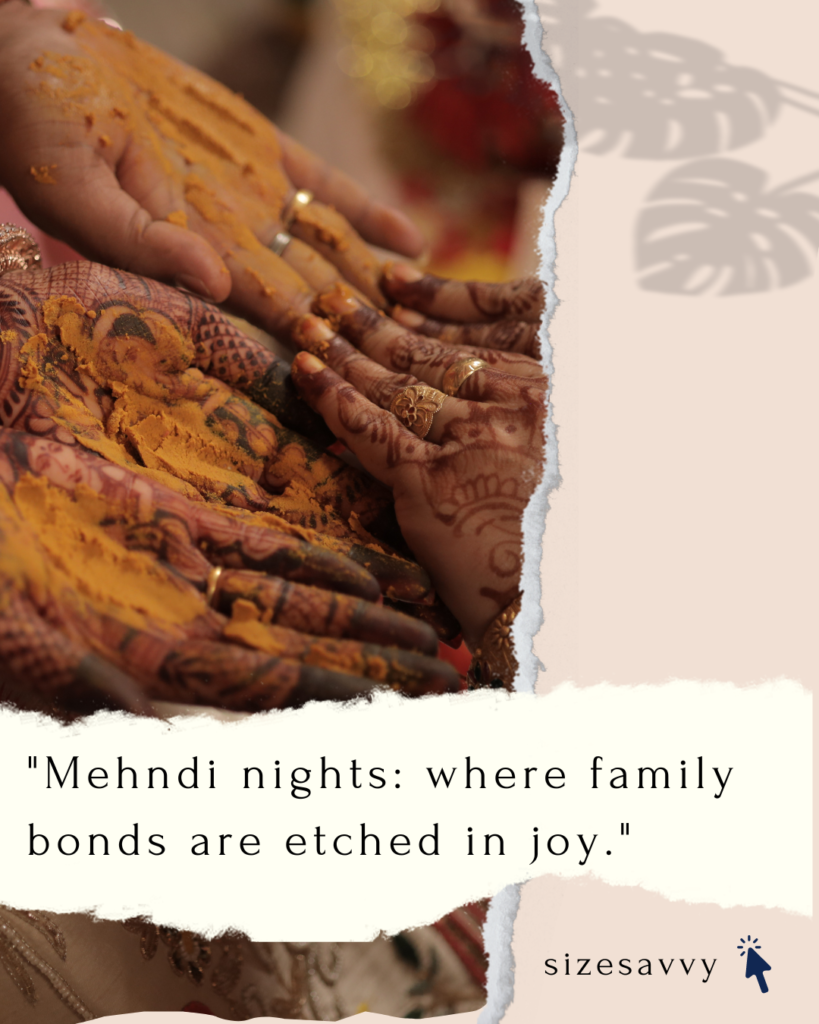 Mehndi Captions for Family Moments