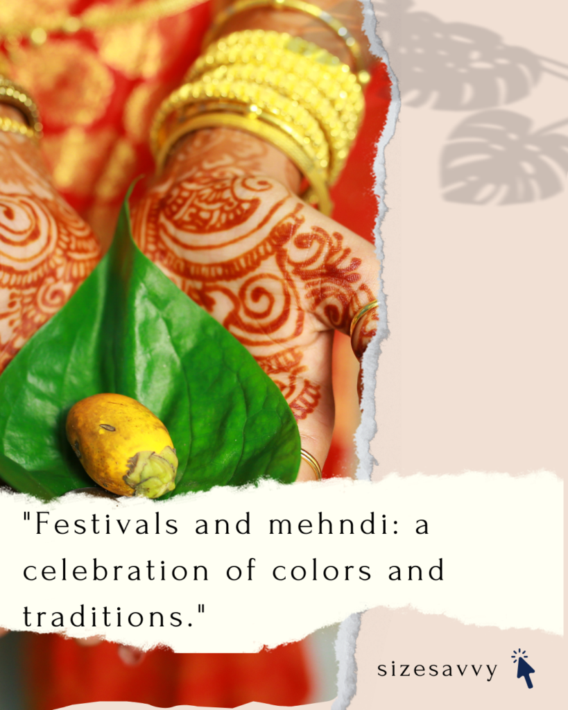 Mehndi Captions for Special Celebrations