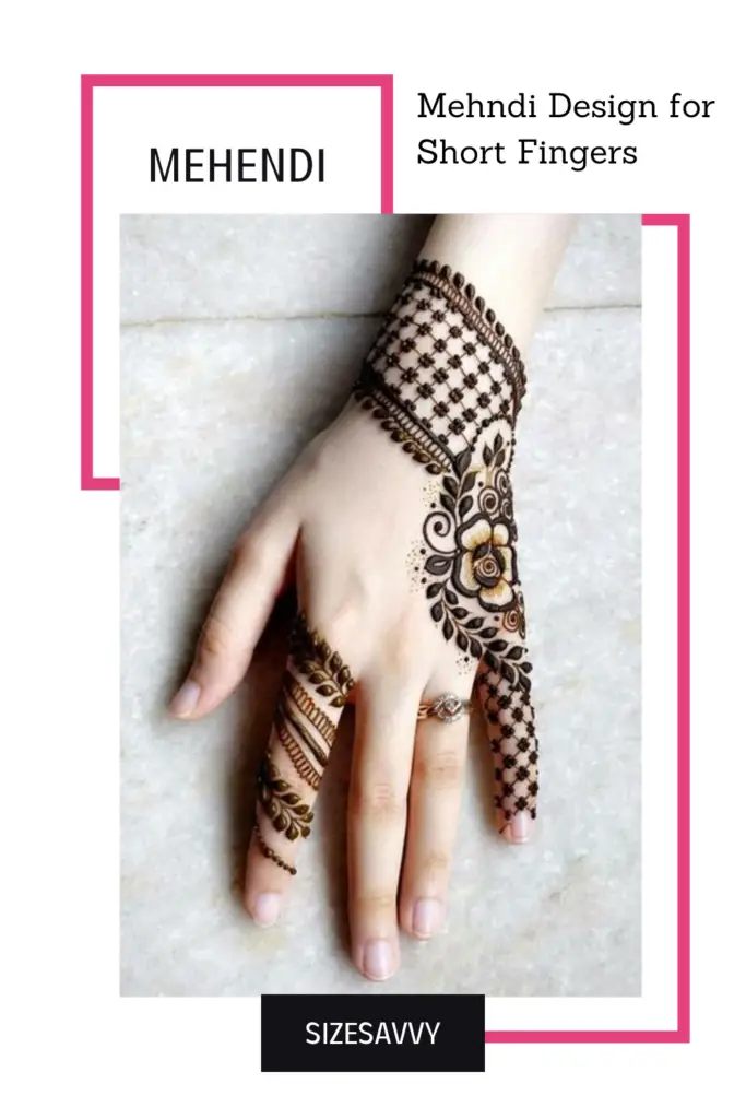 Mehndi Design for Short Fingers