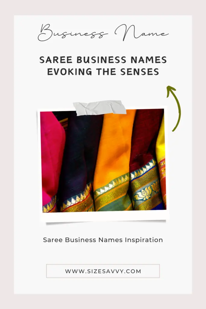 Saree Business Names Evoking the Senses