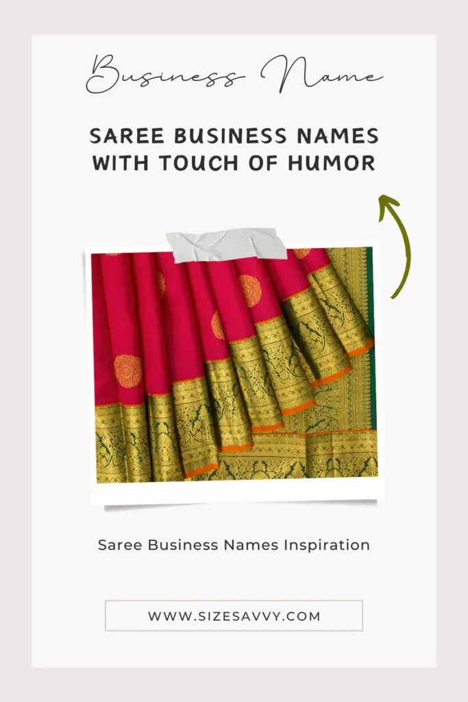 Saree Business Names with Touch of Humor