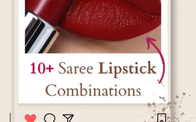 12+ Perfect Saree Lipstick Combinations & Pairing Saree Lipstick in 2024