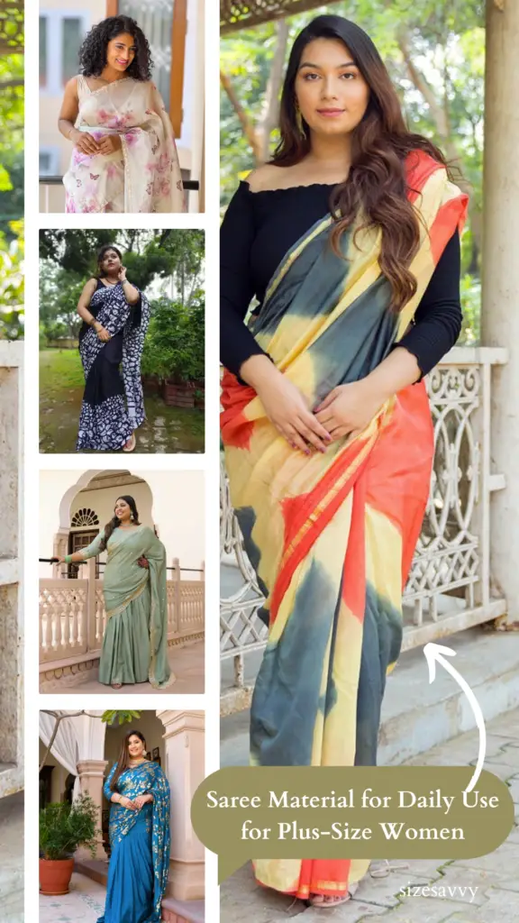 Saree Material for Daily Use for Plus Size Women