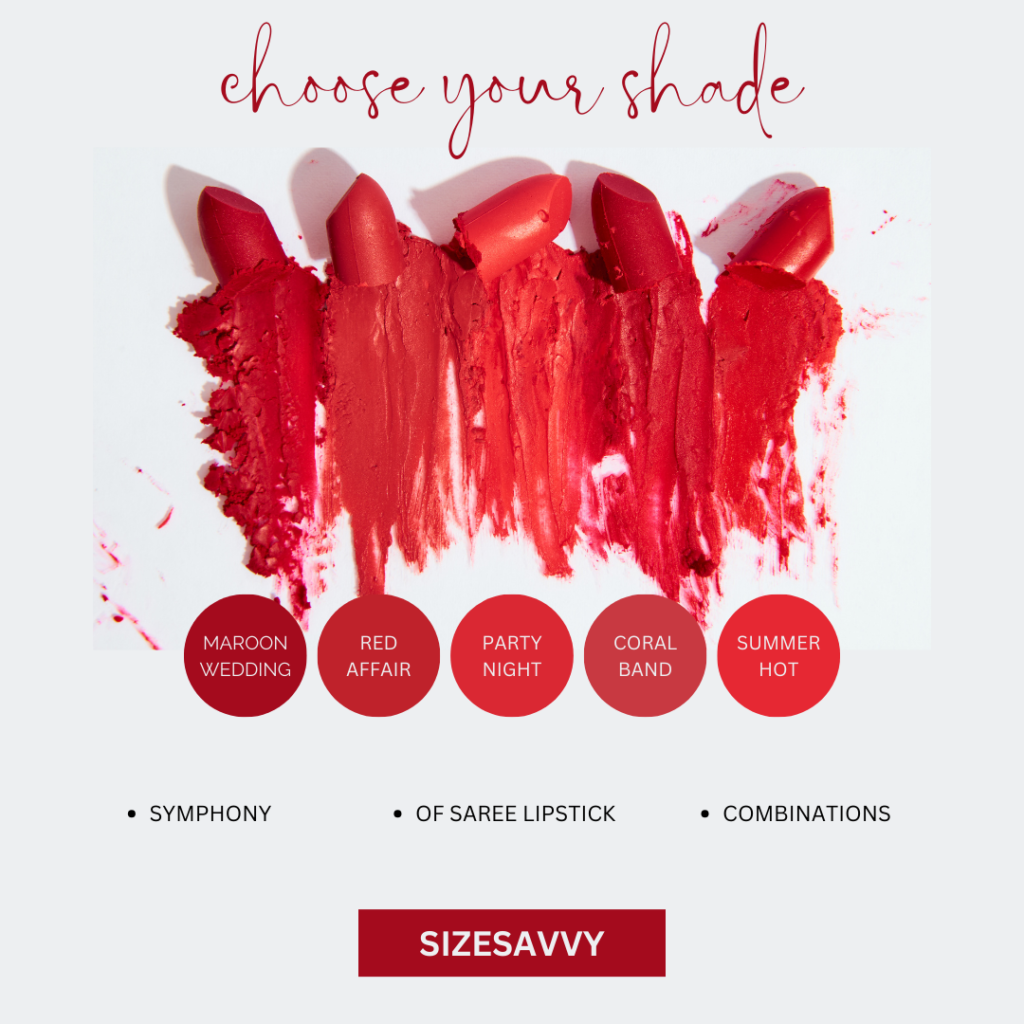 Symphony of Saree Lipstick Combinations
