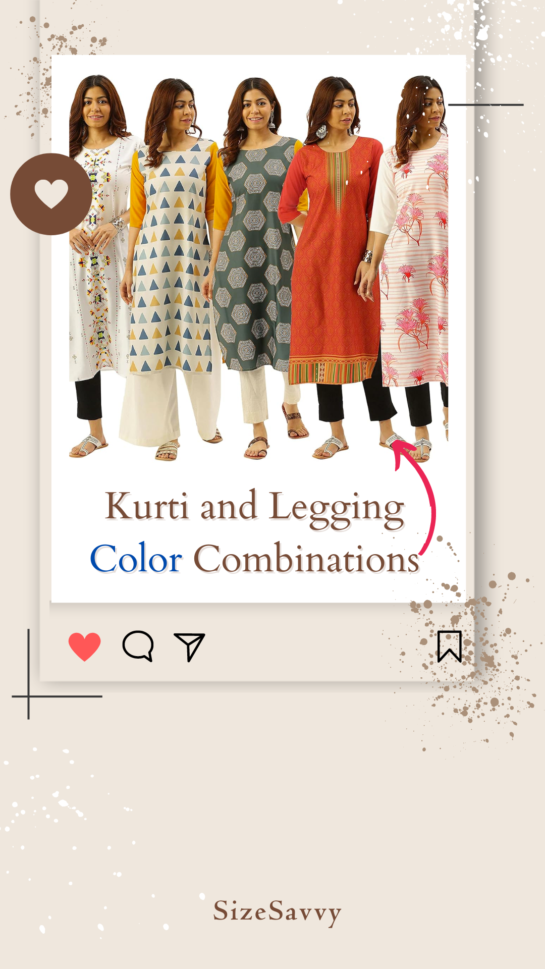 Buy Pink & Green Kurta Suit Sets for Women by AURELIA Online | Ajio.com