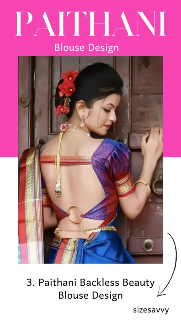 Paithani Backless Beauty Blouse Design