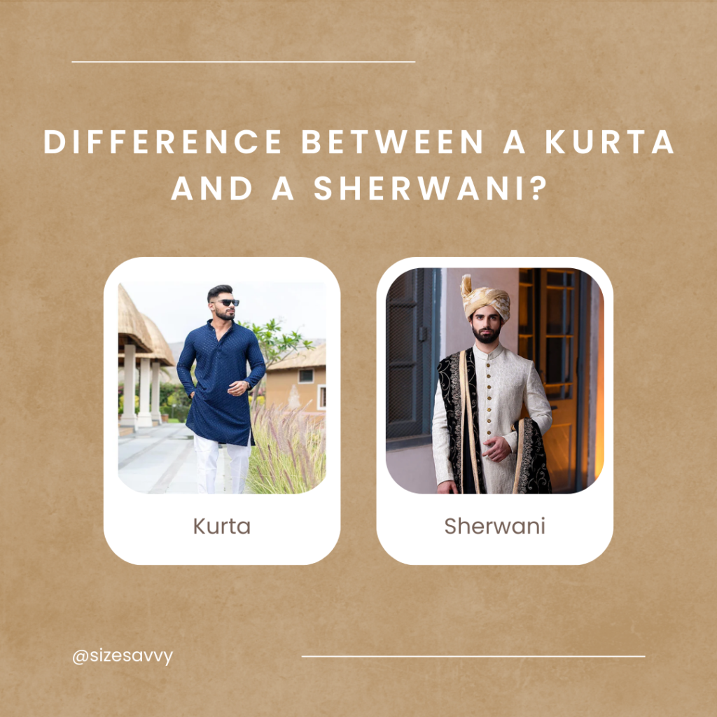 Difference Between a Kurta and a Sherwani
