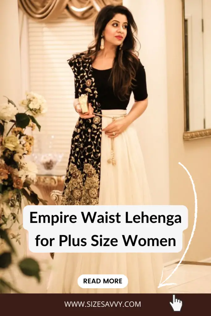 Empire Waist Lehenga for Plus Size Women