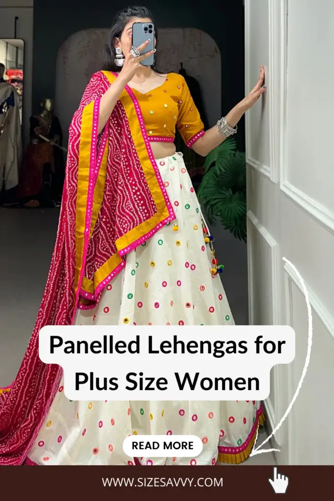 panelled Lehenga for Plus Size Women