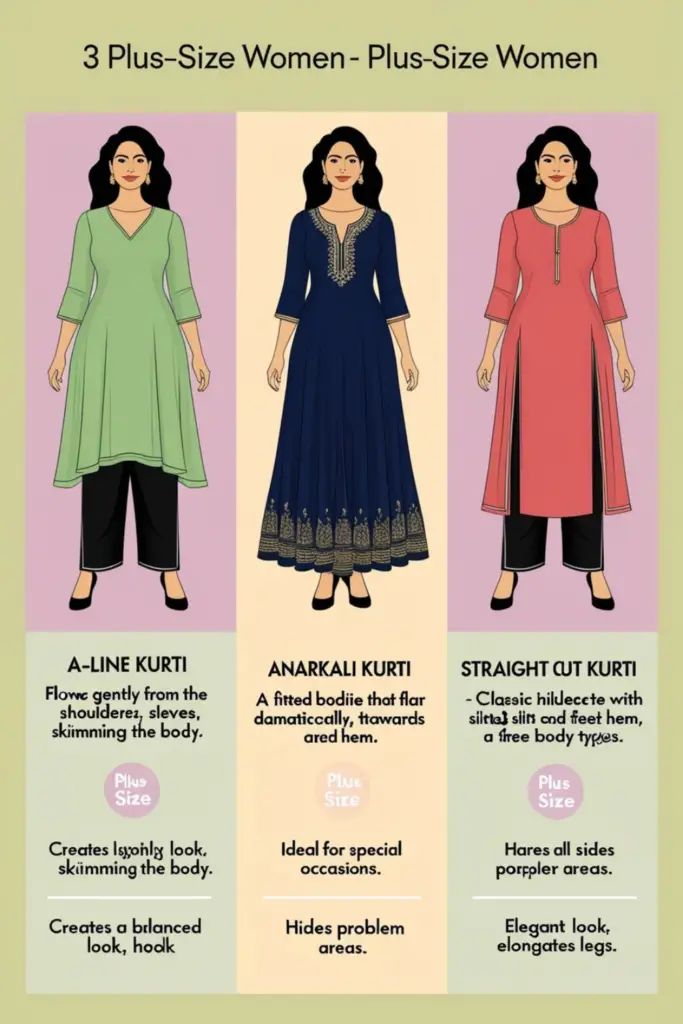 plus size kurti style tips