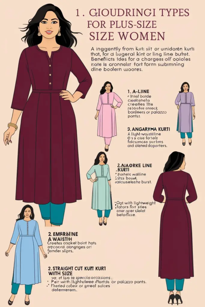 Kurti Tips for Fat Ladies